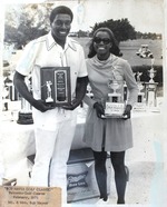 [1970-02-01] Bob and Altamease Hayes pose at the Bob Hayes Golf Classic