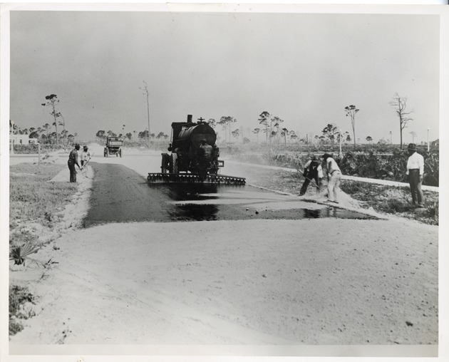 Road construction in Miami Shores 1925-1926 - 