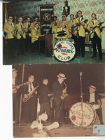 Miami Shores Kiwanis Club - postcard of band (names on back) two images