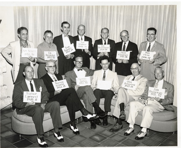 Miami Shores Men's Club Past Presidents, 1958