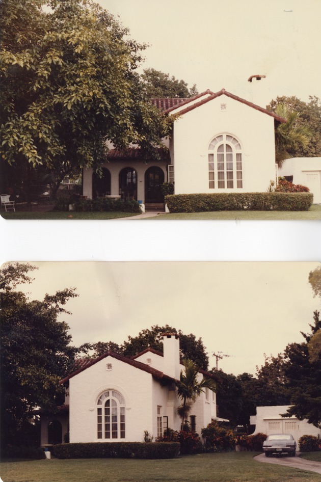 Historic Home - 431 NE 94th Street - Two pictures: Front and side view