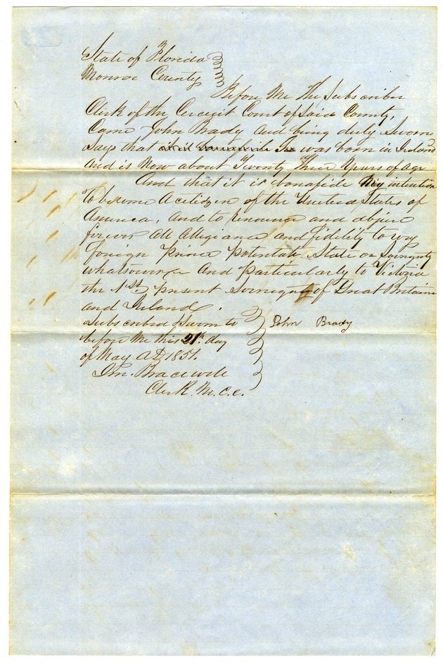 Brady, John, 1857