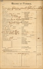 Funeral Record of Fancisco Acosta