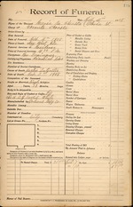 Funeral Record of Maria Acosta