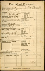 Funeral Record of Raul Acosta