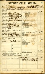 Funeral Record of Jessie Adams
