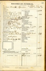 Funeral Record of Amelia Aguelar