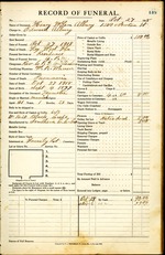 Funeral Record of Henry Wilson Albury