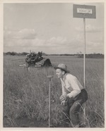 Inspector working at the Boundary line, Everglades National Park