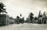 Town Hall and Highway 1, Boynton Beach, Florida, c. late 1940s