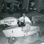 Two soapbox derby cars, 1965