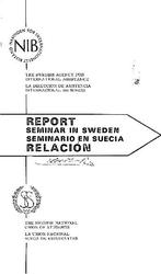 [1963] Report Seminar In Sweden