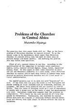 Problems of the Churches in Central Africa