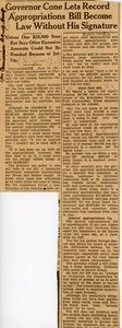 [1937-06-17] Park Appropriation Bill Announcement News Clipping