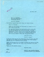 Letter: Ernest F. Coe to Mrs. W.S. Jennings, May 29th, 1937