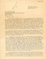 May 23rd Letter from Mrs. W.S. Jennings to Ernest F. Coe (Page 1)