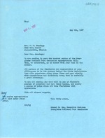 Letter: Ernest F. Coe to Mrs. W.S. Jennings, May 6th, 1937