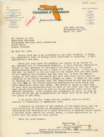 April 19th Letter to Ernest F. Coe