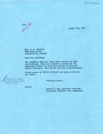 Letter: Ernest F. Coe to Mrs. W.S. Jennings, April 14th, 1937