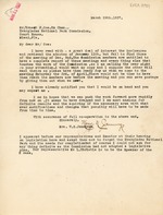 April 29th Letter to Ernest F. Coe