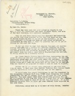 Letter to W.J. Sears (Page 1)