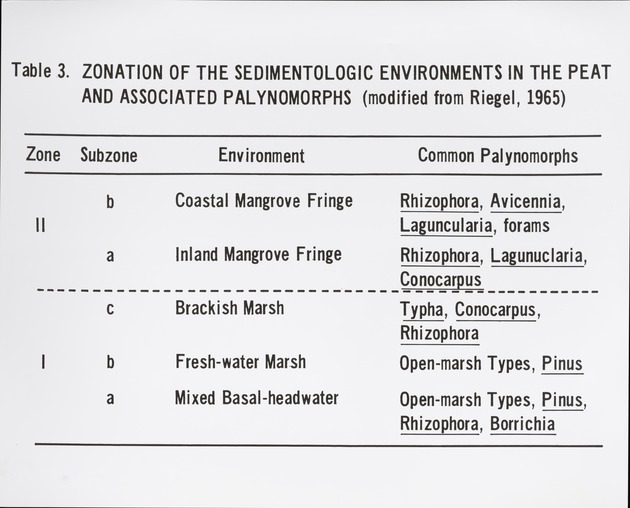 Zonation of Environments - 