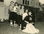 Boynton Junior High Cheerleaders, 1955