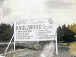Knollwood Groves welcome sign, 1968