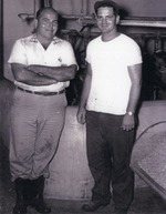 [1954/1955] Weaver brothers at their Boynton Beach dairy farm, c. 1950s