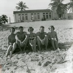 On the beach at the Casino, c. 1953
