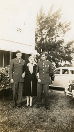 Elizabeth Tucker with Earl and unidentified