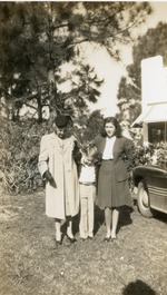 [1944] Elizabeth Tucker with Melba Tucker and Tom Kindrick Jr.(?)