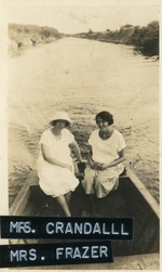 [1920/1930] Two women in a boat on canal