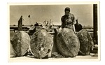 [1950-03] Postcard of Woman with Turtle Shells