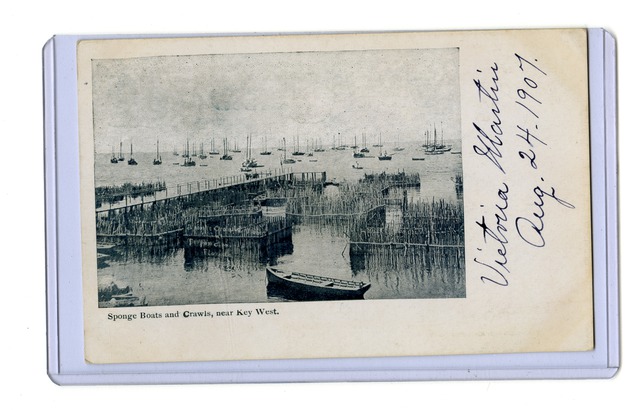 Postcard of the Sponge Boats and Crawls