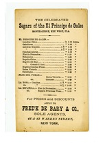 Catalog of The Segars of the El Principe de Gales