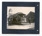 [1904] Street Car in front of a building