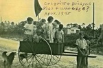 Colquitt and Bridges family children on a cart