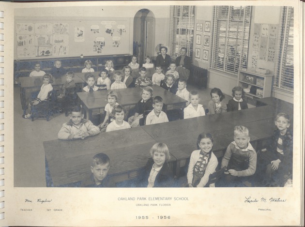 Oakland Park Elementary School Virginia Rigsbee first grade class
