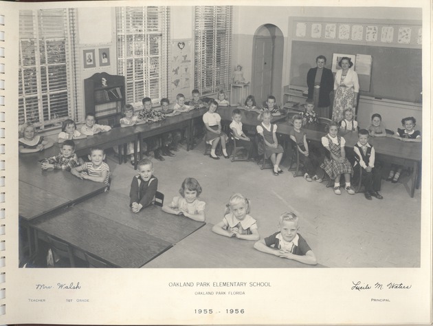 Oakland Park Elementary School Patricia Walsh first grade class