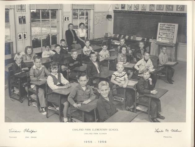 Oakland Park Elementary School Vivian Phelps second grade class