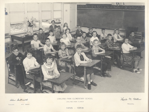 Oakland Park Elementary School Helen Galbreadth fourth grade class