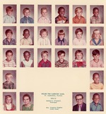Color collage Oakland Park Elementary School Virginia E. Rigsbee First Grade class 1972-1973