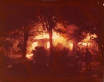 Photograph of a house fire