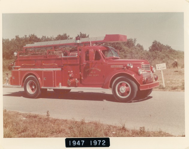 Oakland Fire Dept. Truck with label