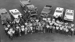 Oakland Park fire trucks with entire staff