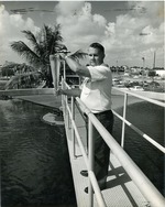 Ken Hiatt testing water
