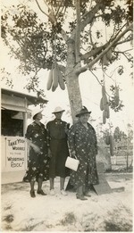 Lelah Stevens with two unidentified women