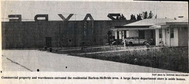 Harlem McBride House adjacent to Zayre