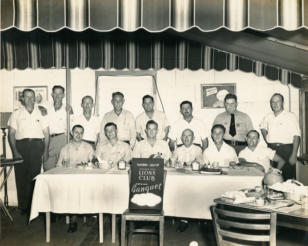 Oakland Park Lion's Club members at charter banquet